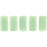 Czech CzechMates Bricks 6 x 3mm Sueded Gold Opaque Pale Turquoise (50pcs)