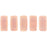Czech CzechMates Bricks 6 x 3mm Sueded Gold Milky Pink (50pcs)