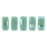 Czech CzechMates Bricks 6 x 3mm Peacock - Green Turquoise (50pcs)