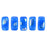Czech CzechMates Bricks 6 x 3mm Peacock - Milky Baby Blue (50pcs)
