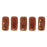 Czech CzechMates Bricks 6 x 3mm Patina - Opaque Red (50pcs)