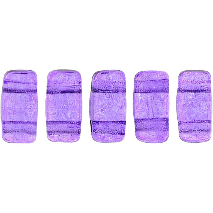 Czech CzechMates Bricks 6 x 3mm ColorTrends: Transparent Bodacious (50pcs)