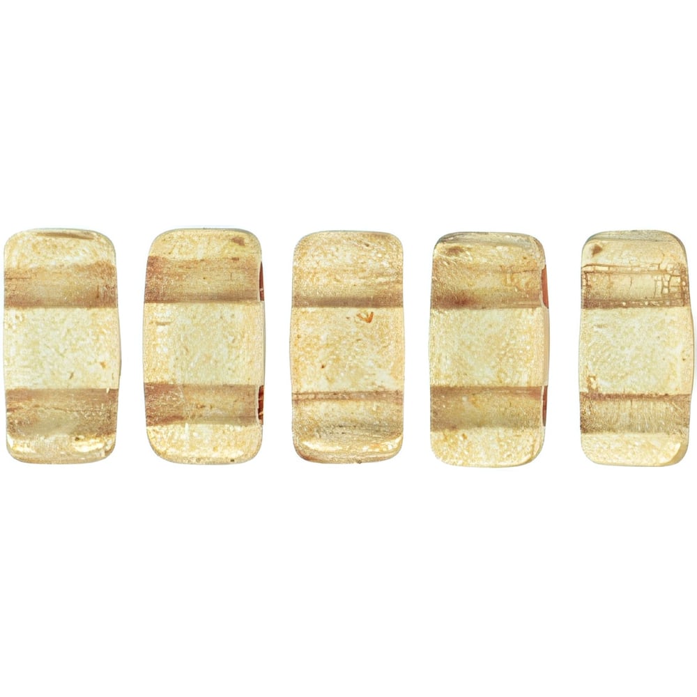 Czech CzechMates Bricks 6 x 3mm ColorTrends: Transparent Warm Taupe (50pcs)
