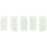 Czech CzechMates Bricks 6 x 3mm Sueded Gold Lamé Opaque White (50pcs)