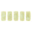 Czech CzechMates Bricks 6 x 3mm Opaque Pale Turquoise - Star Dust (50pcs)