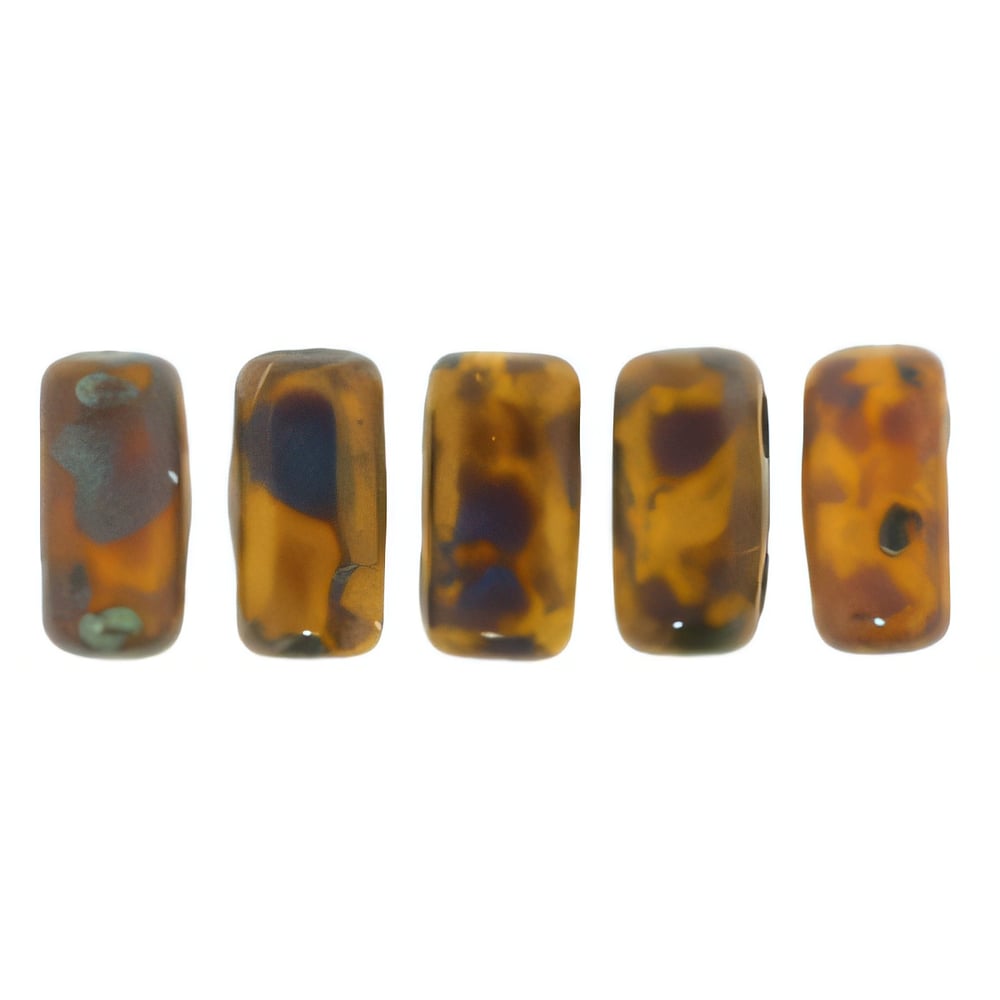 Czech CzechMates Bricks 6 x 3mm Sunflower Yellow - Picasso (50pcs)