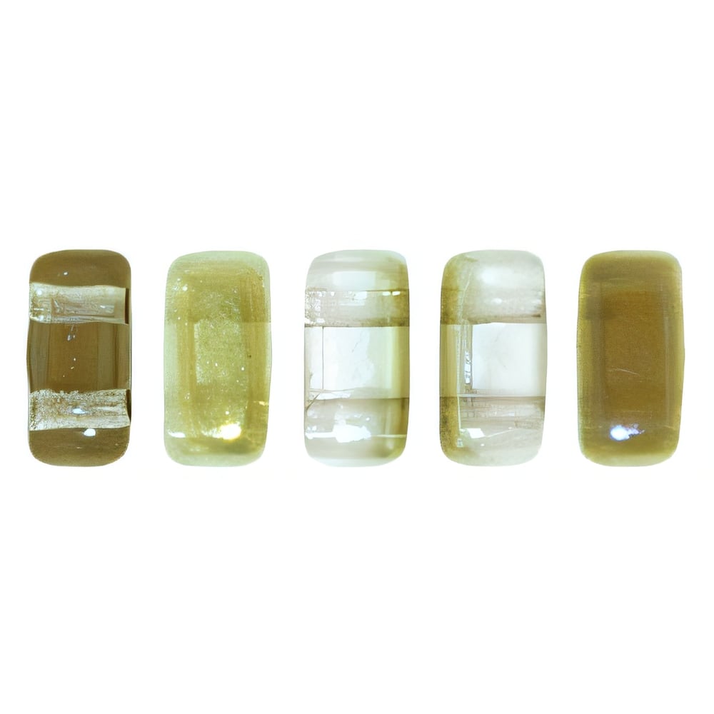 Czech CzechMates Bricks 6 x 3mm Twilight - Crystal (50pcs)