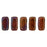 Czech CzechMates Bricks 6 x 3mm Siam Ruby - Bronze Vega (50pcs)