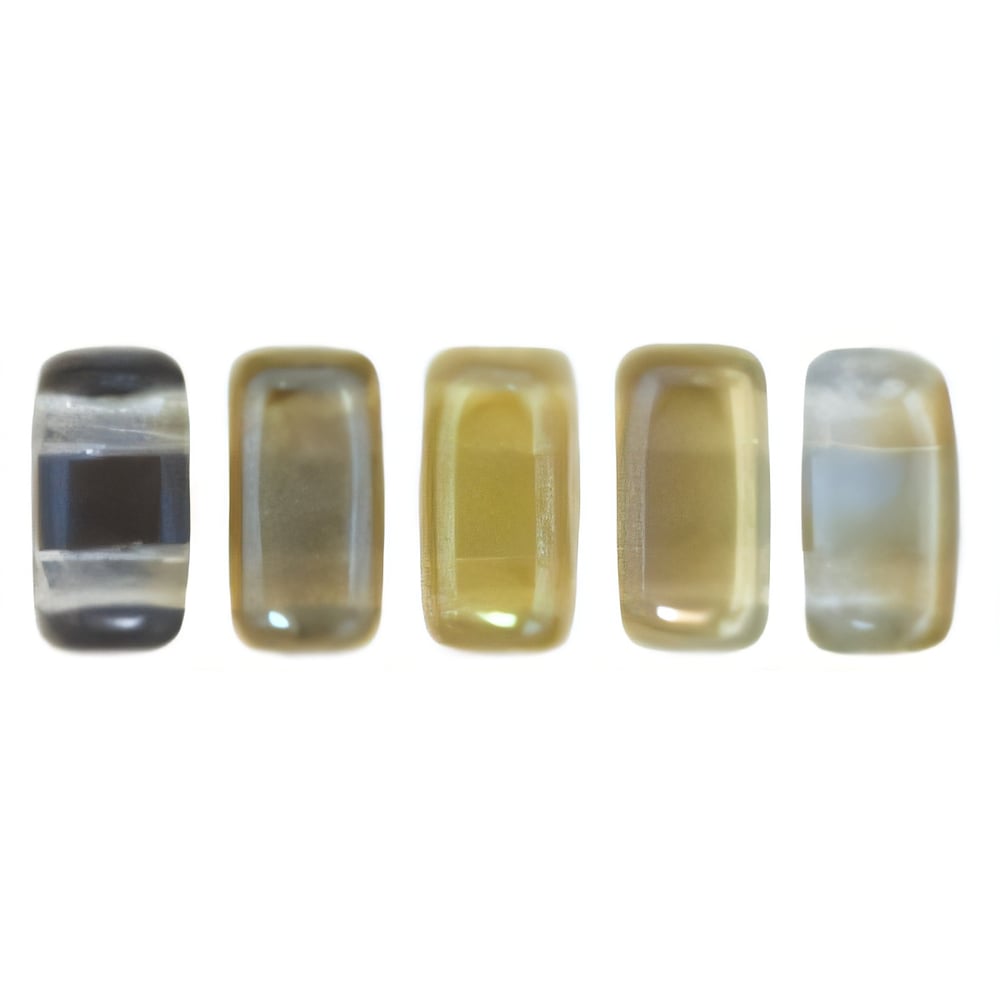 Czech CzechMates Bricks 6 x 3mm Alexandrite - Celsian (50pcs)
