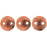 Czech CzechMates Lentil 6mm ColorTrends: Saturated Metallic Grenadine (50pcs)