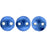 Czech CzechMates Lentil 6mm ColorTrends: Saturated Metallic Navy Peony (50pcs)
