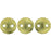 Czech CzechMates Lentil 6mm ColorTrends: Saturated Metallic Golden Lime (50pcs)