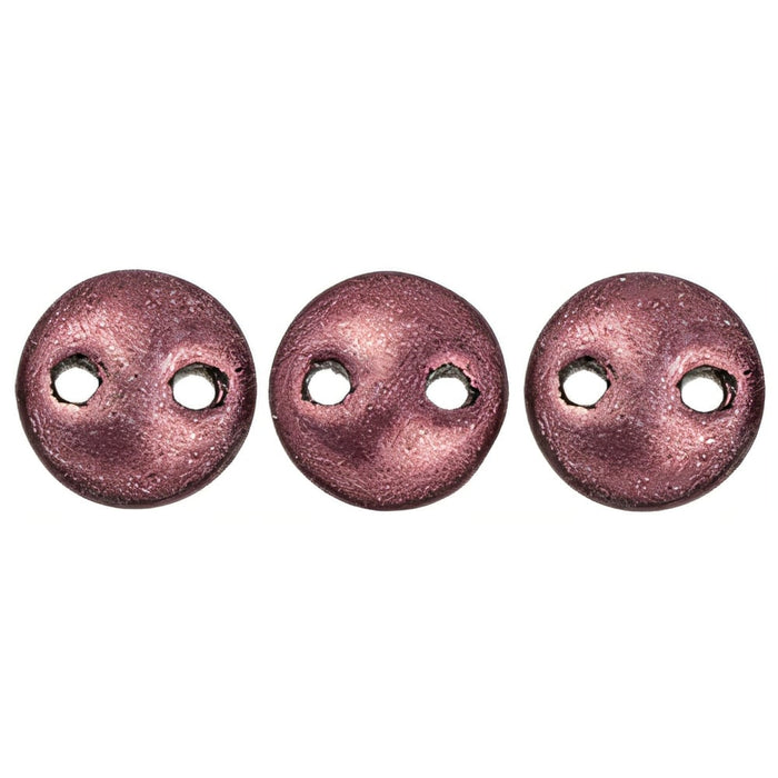 Czech CzechMates Lentil 6mm ColorTrends: Saturated Metallic Red Pear (50pcs)