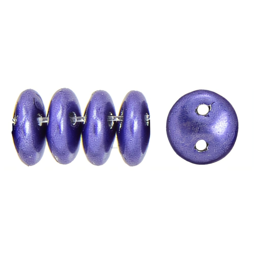 Czech CzechMates Lentil 6mm ColorTrends: Saturated Metallic Ultra Violet (50pcs)