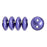 Czech CzechMates Lentil 6mm ColorTrends: Saturated Metallic Ultra Violet (50pcs)