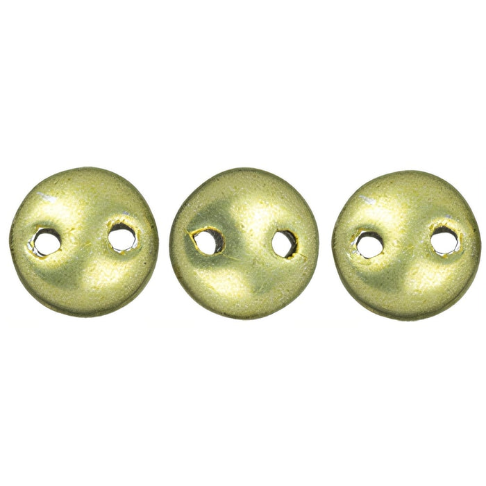 Czech CzechMates Lentil 6mm ColorTrends: Saturated Metallic Limelight (50pcs)