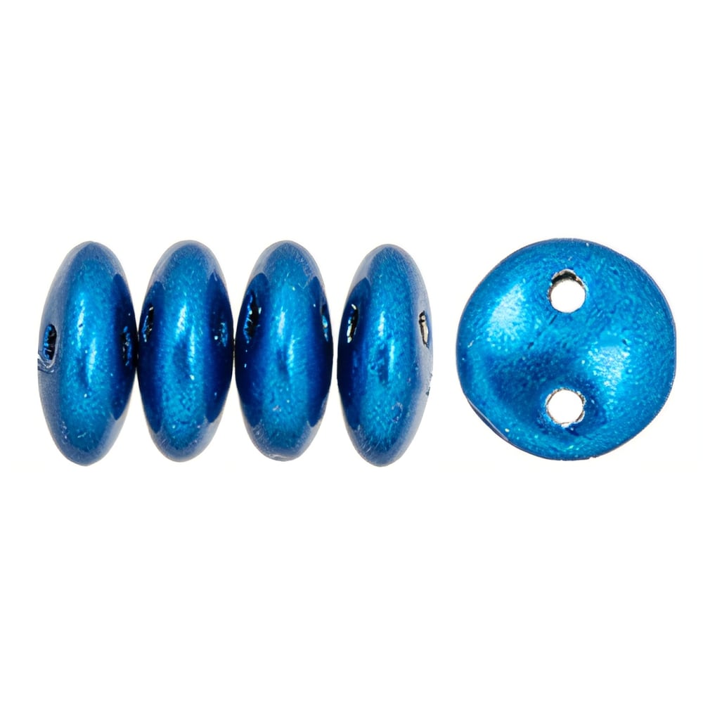 Czech CzechMates Lentil 6mm ColorTrends: Saturated Metallic Galaxy Blue (50pcs)