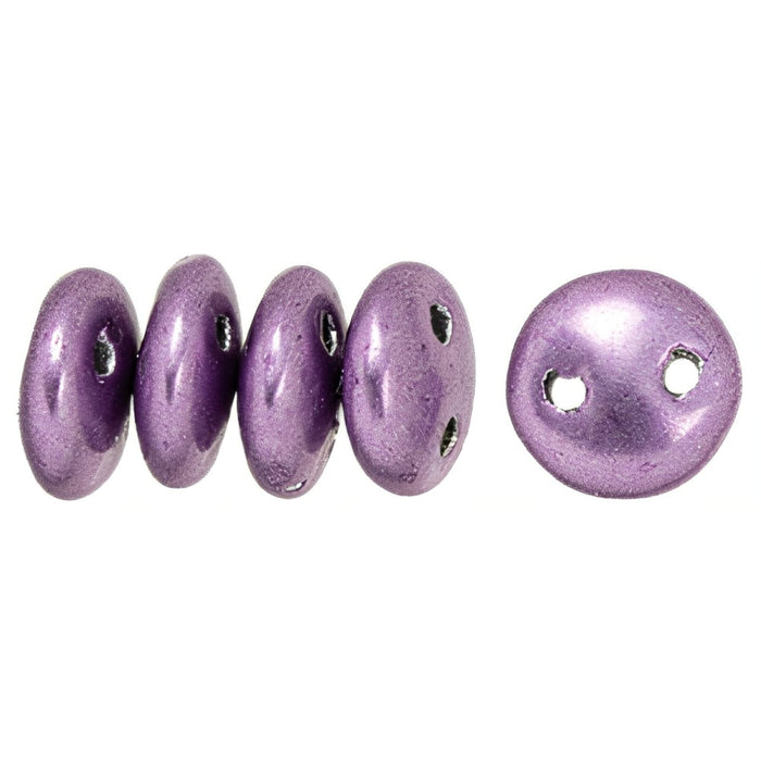 Czech CzechMates Lentil 6mm ColorTrends: Saturated Metallic Grapeade (50pcs)