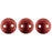 Czech CzechMates Lentil 6mm ColorTrends: Sueded Gold Samba Red (50pcs)