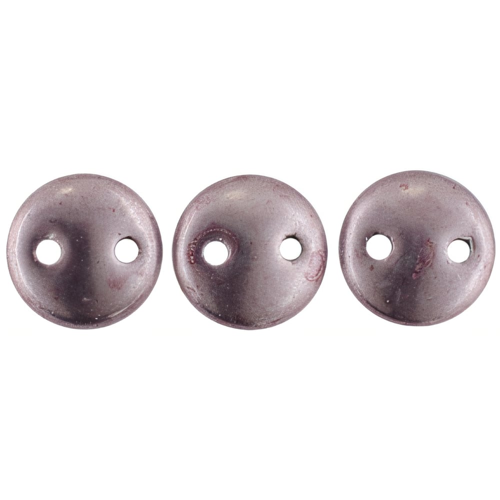 Czech CzechMates Lentil 6mm ColorTrends: Sueded Gold Blackened Pearl (50pcs)
