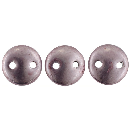 Czech CzechMates Lentil 6mm ColorTrends: Sueded Gold Blackened Pearl (50pcs)