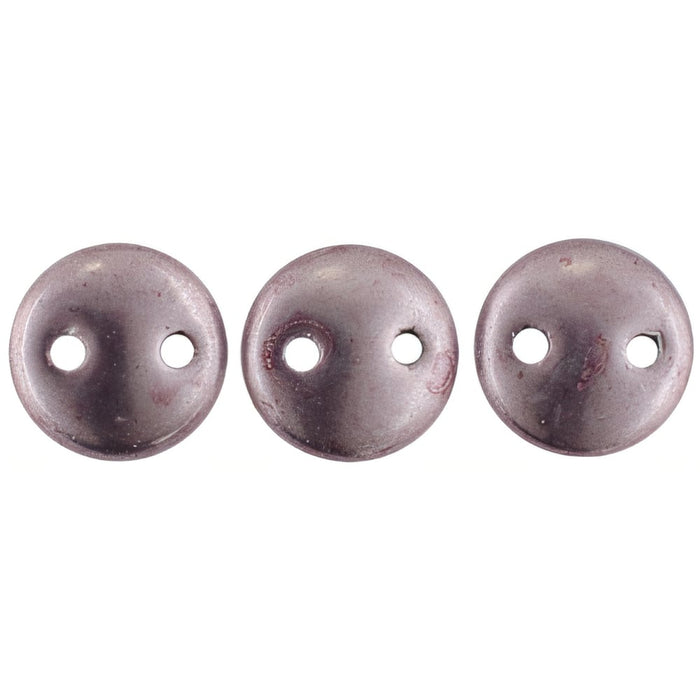 Czech CzechMates Lentil 6mm ColorTrends: Sueded Gold Blackened Pearl (50pcs)