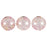 Czech CzechMates Lentil 6mm Luster - Transparent Topaz/Pink (50pcs)