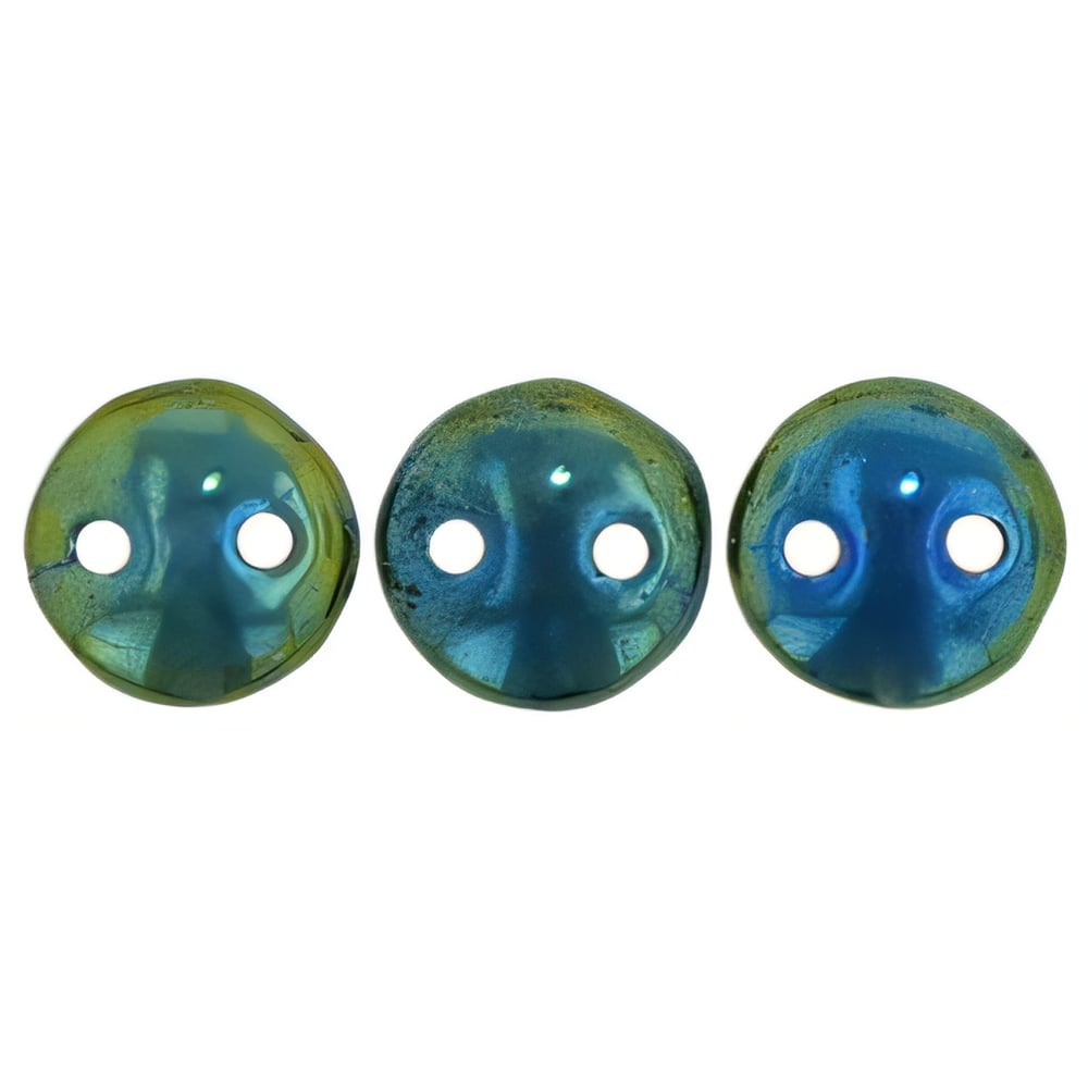 Czech CzechMates Lentil 6mm Iris - Green (50pcs)