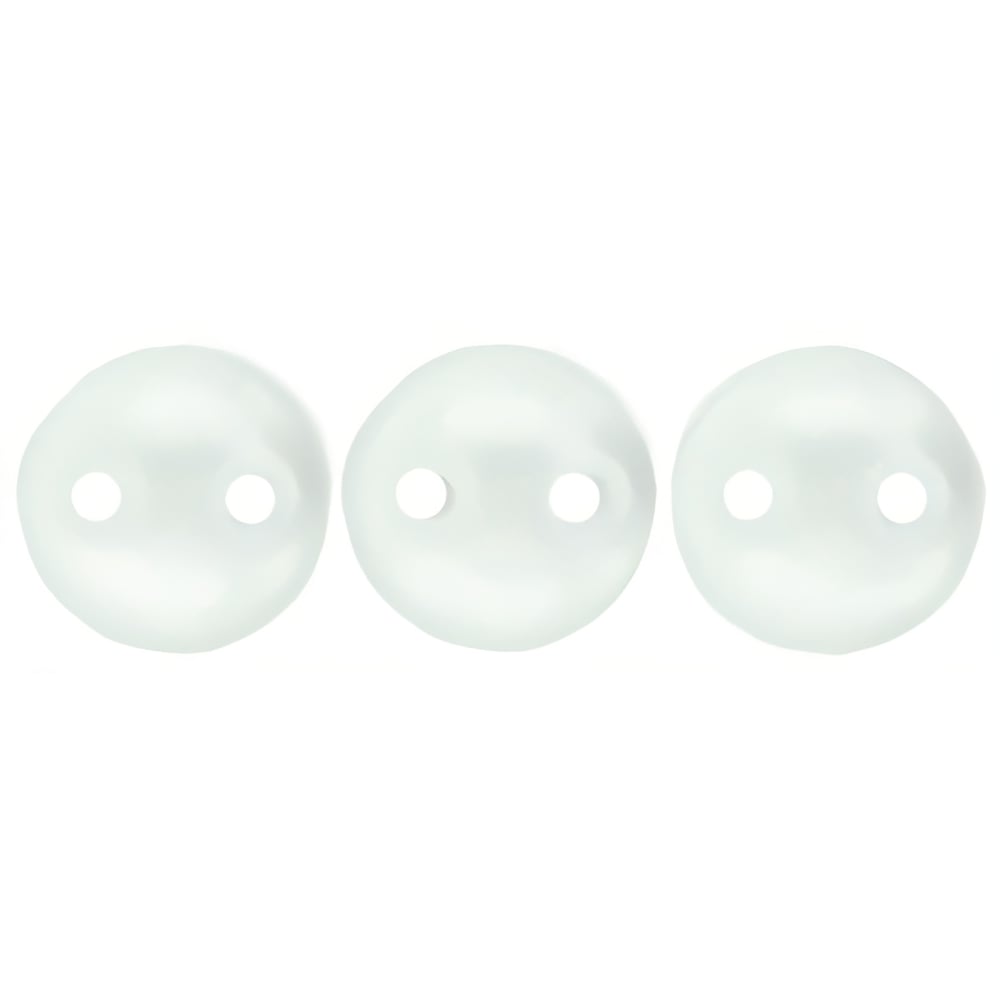 Czech CzechMates Lentil 6mm Pearl Coat - Snow (50pcs)