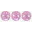 Czech CzechMates Lentil 6mm Pearl Coat - Flamingo (50pcs)