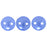 Czech CzechMates Lentil 6mm Pearl Coat - Baby Blue (50pcs)