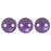 Czech CzechMates Lentil 6mm Pearl Coat - Purple Velvet (50pcs)
