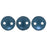 Czech CzechMates Lentil 6mm Pearl Coat - Steel Blue (50pcs)