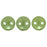 Czech CzechMates Lentil 6mm Pearl Coat - Olive (50pcs)