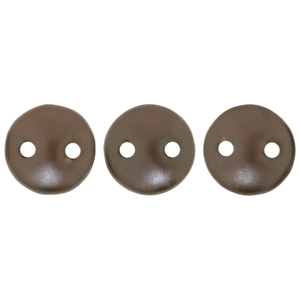 Czech CzechMates Lentil 6mm Pearl Coat - Bistre (50pcs)
