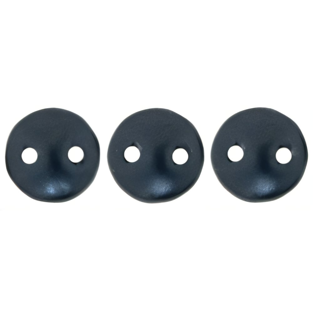 Czech CzechMates Lentil 6mm Pearl Coat - Charcoal (50pcs)