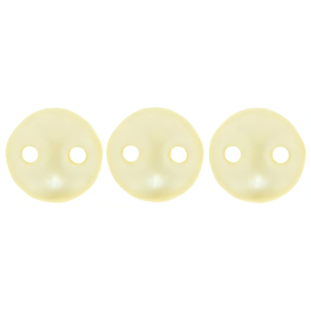 Czech CzechMates Lentil 6mm Pearl Coat - Cream (50pcs)