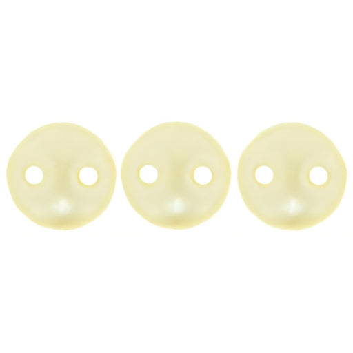 Czech CzechMates Lentil 6mm Pearl Coat - Cream (50pcs)