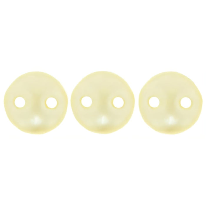 Czech CzechMates Lentil 6mm Pearl Coat - Cream (50pcs)