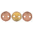 Czech CzechMates Lentil 6mm Matte - Apollo - Gold (50pcs)