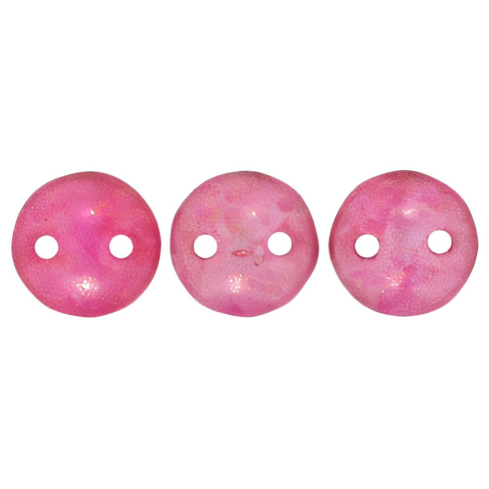 Czech CzechMates Lentil 6mm Halo - Madder Rose (50pcs)