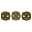 Czech CzechMates Lentil 6mm Metallic Suede - Dk Green (50pcs)