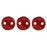 Czech CzechMates Lentil 6mm Siam Ruby (50pcs)