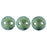 Czech CzechMates Lentil 6mm Polychrome - Aqua Teal (50pcs)