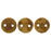 Czech CzechMates Lentil 6mm Beige - Copper Picasso (50pcs)