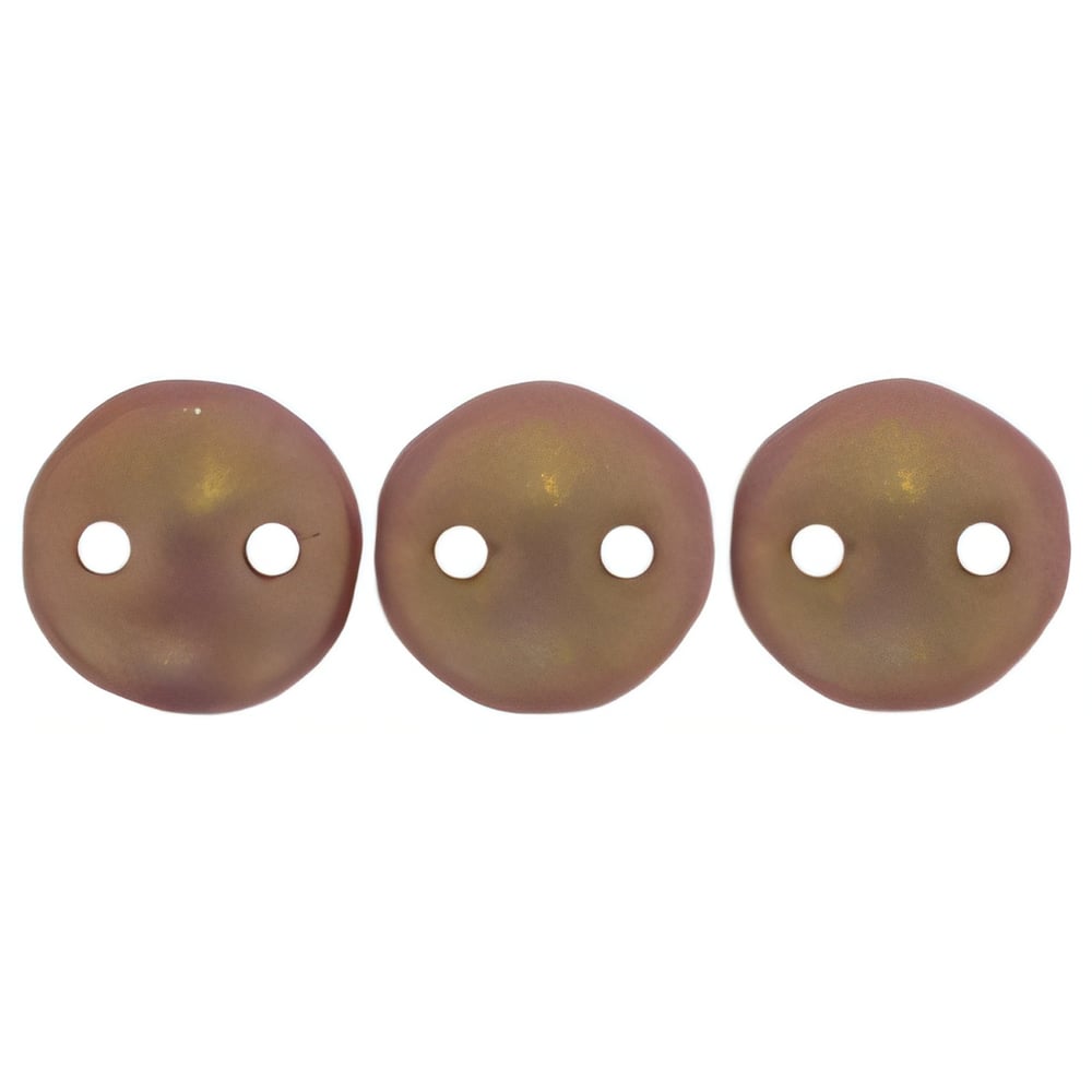 Czech CzechMates Lentil 6mm Ashen Gray - Copper Picasso (50pcs)
