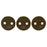 Czech CzechMates Lentil 6mm Matte - Chocolate Brown (50pcs)