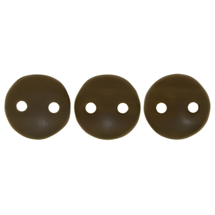 Czech CzechMates Lentil 6mm Matte - Chocolate Brown (50pcs)