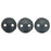Czech CzechMates Lentil 6mm Matte - Hematite (50pcs)