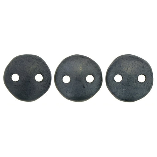 Czech CzechMates Lentil 6mm Matte - Hematite (50pcs)